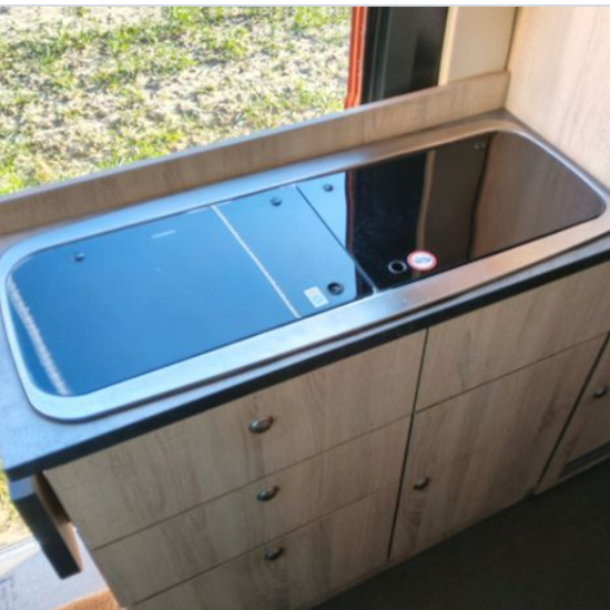 Herdabdeckung / Überzug aus Filz - Dometic MO9222R - für Clever Van, Forster etc. - X9