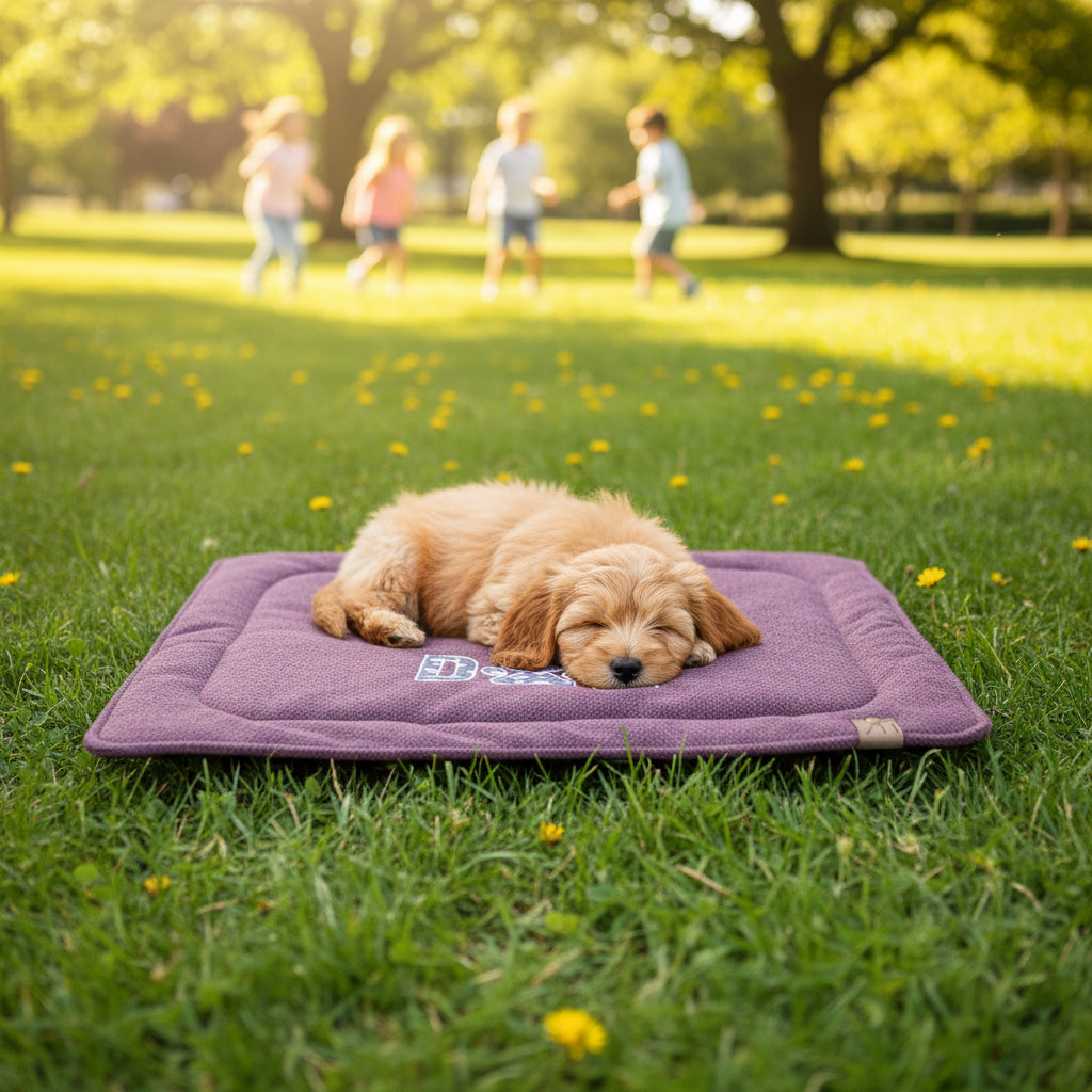 Hundedecke mit Applikation „Dog“