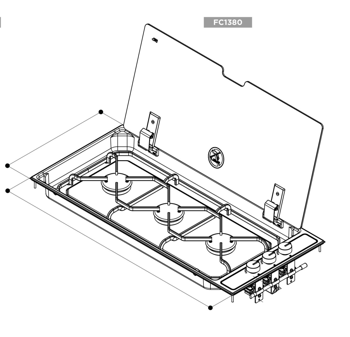 Herdabdeckung Filz - CAN FC1380 - G16