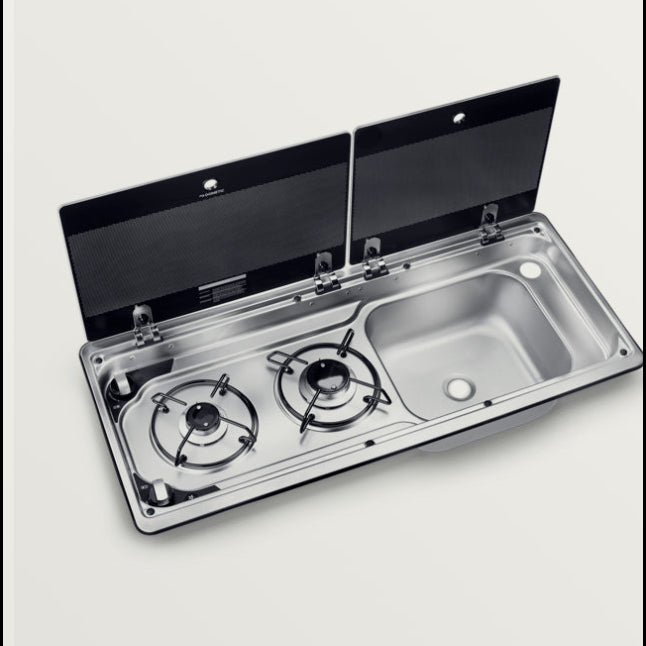 Herdabdeckung Filz - Dometic MO9722 für Weinsberg, Hobby etc. - Spüle links oder rechts - X3