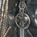 Shopper Handtasche mit Prägung und 6 Innenfächern