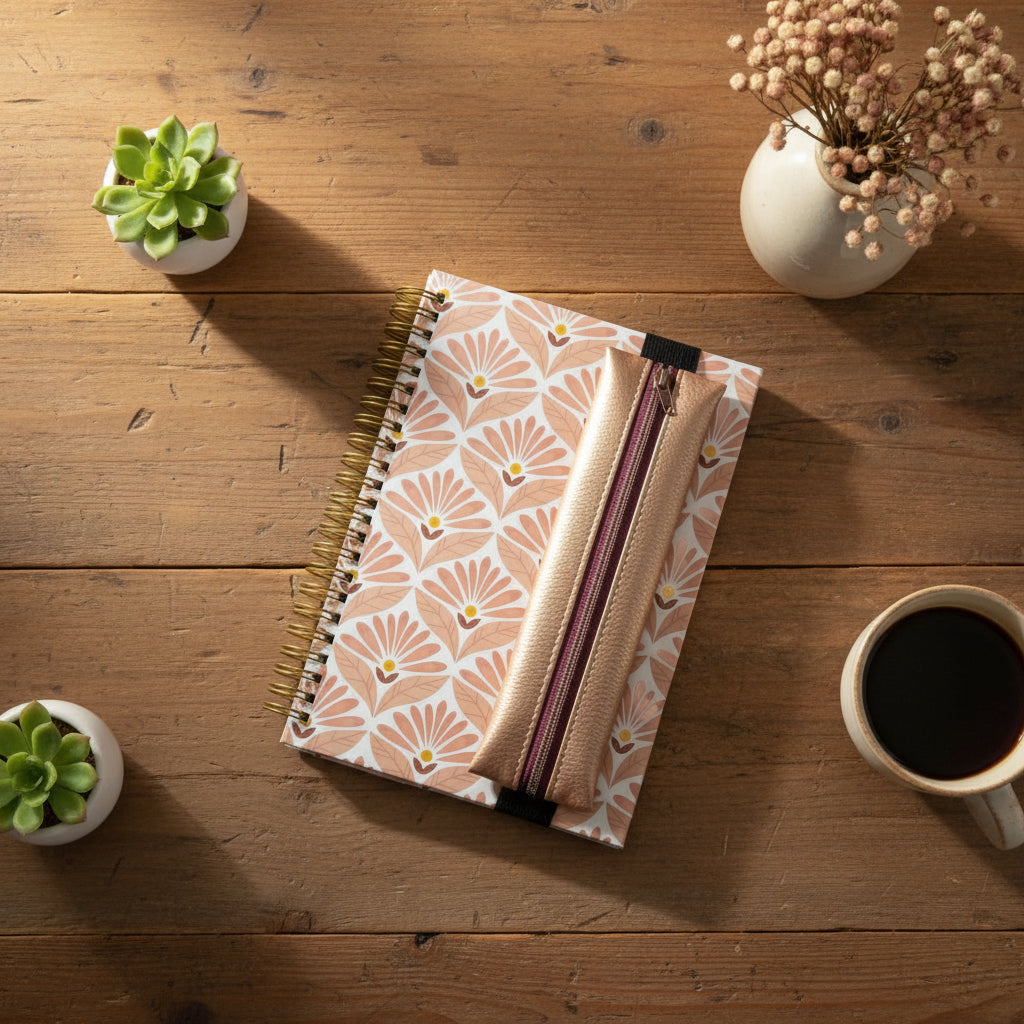 Stifte-Mäppchen mit Notizbuch DIN A5