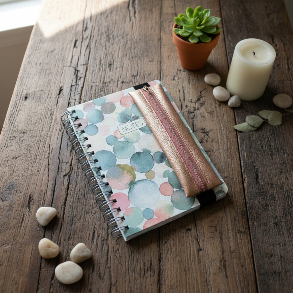 Stifte-Mäppchen mit Notizbuch DIN A5