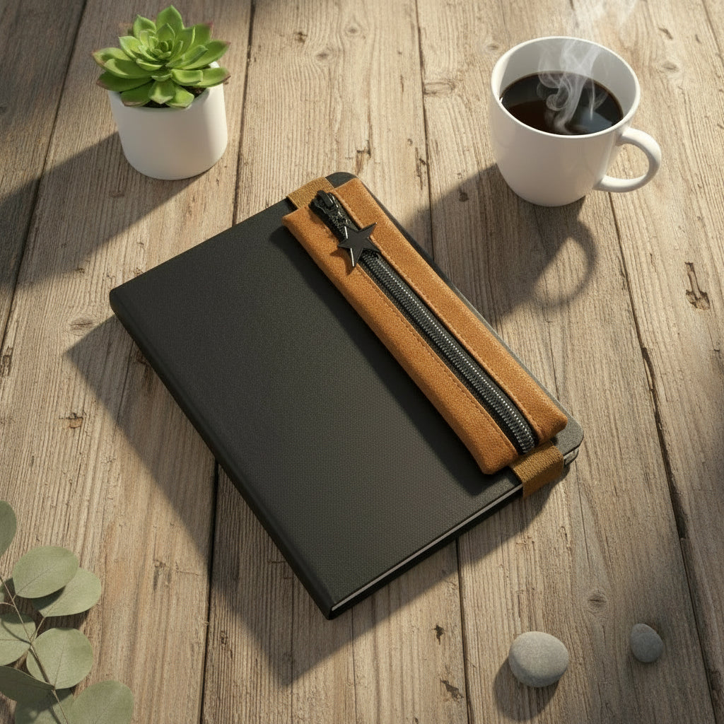 Stifte-Mäppchen mit Notizbuch DIN A5