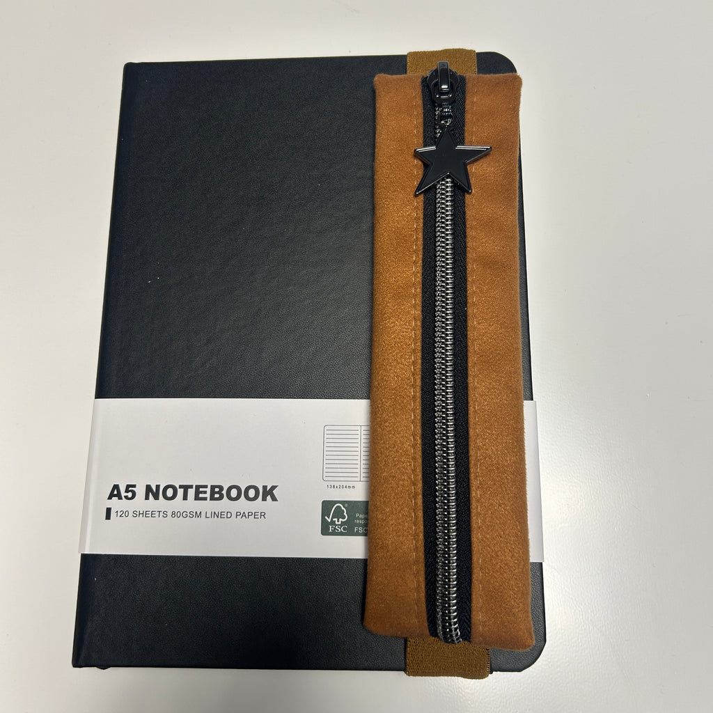 Stifte-Mäppchen mit Notizbuch DIN A5