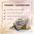 Premium - Leseknochen aus flauschigem Kunstfell in Hellbraun oder Altrosa